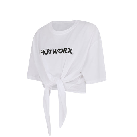 [TOP : HL012] HOTWORX TWISTED T-SHIRT / WHITE