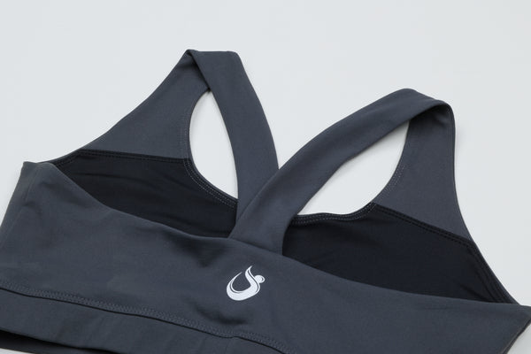 [TOP : HTK018] HOTWORX DELTAZ BRA TOP / DEEP CHARCOAL