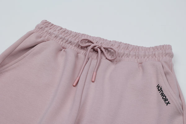 [BOTTOM : HPK019] HOTWORX SOFTY WIDE PANTS / DOWN PINK