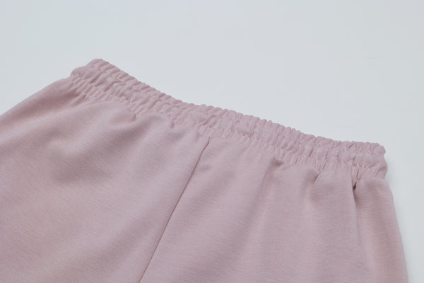 [BOTTOM : HPK019] HOTWORX SOFTY WIDE PANTS / DOWN PINK
