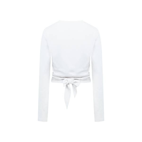 [TOP : HL016] HOTWORX AERO TIED COVER UP / WHITE