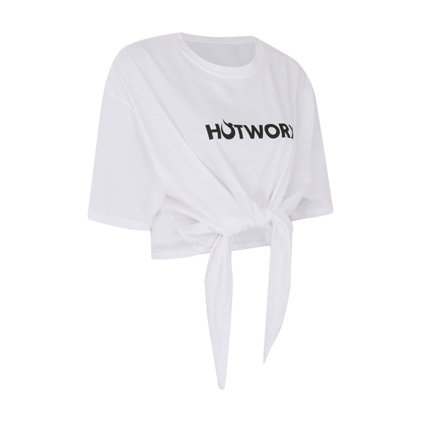 [TOP : HL012] HOTWORX TWISTED T-SHIRT / WHITE