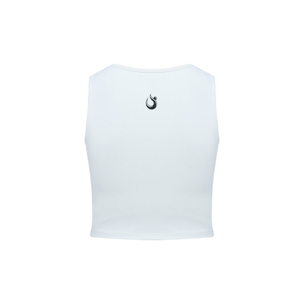 [TOP : HTK019] HOTWORX PEONY SHIRRING CROP TOP / CREAM