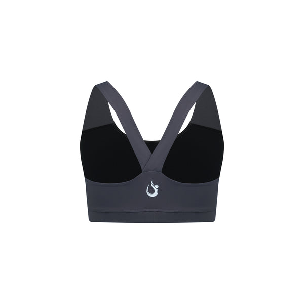 [TOP : HTK018] HOTWORX DELTAZ BRA TOP / DEEP CHARCOAL