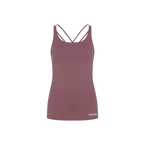 [TOP : HTK020] HOTWORX STRAP ACTIVE TANK TOP / VINTAGE PINK