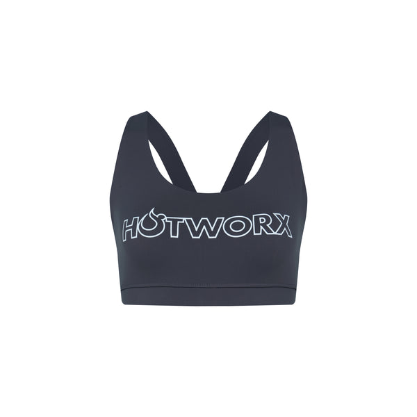 [TOP : HTK018] HOTWORX DELTAZ BRA TOP / DEEP CHARCOAL