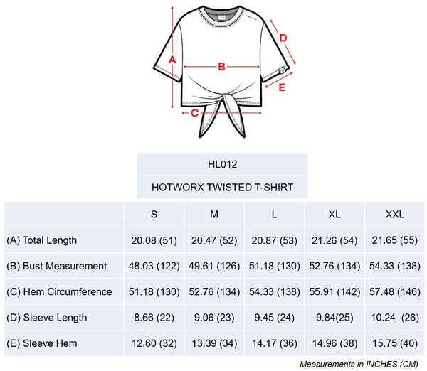 [TOP : HL012] HOTWORX TWISTED T-SHIRT / WHITE