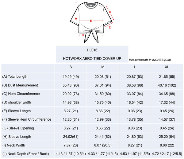[TOP : HL016] HOTWORX AERO TIED COVER UP / WHITE