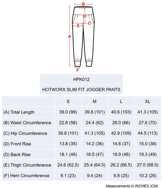 [BOTTOM : HPK012] HOTWORX SLIM FIT JOGGER PANTS / BLACK