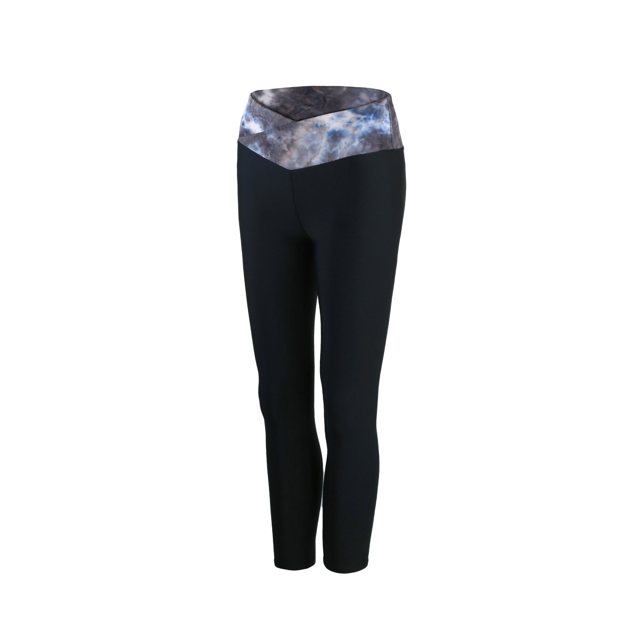 [BOTTOM : HPU7018] HOTWORX TIE DYE V-WAIST LEGGINGS / CHARCOAL