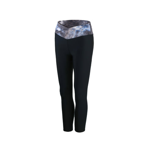 [BOTTOM : HPU7018] HOTWORX TIE DYE V-WAIST LEGGINGS / CHARCOAL